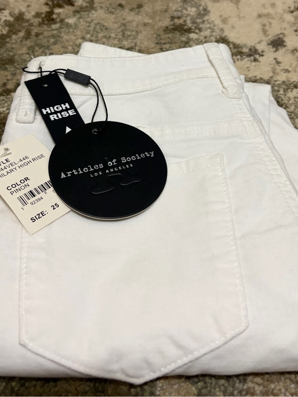 Articles of Society White High-Rise Women’s Jeans